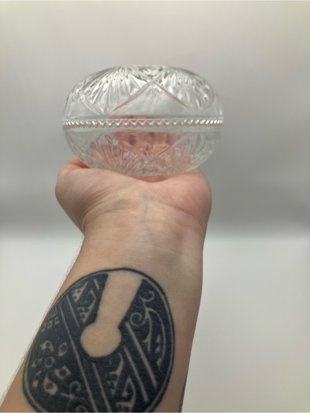 Crystal Glass Trinket Dish - Clear
